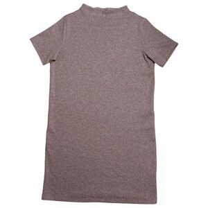 Arc’teryx Laina Mock Neck Short Sleeve Knit Dress in Jute Heather Sz L